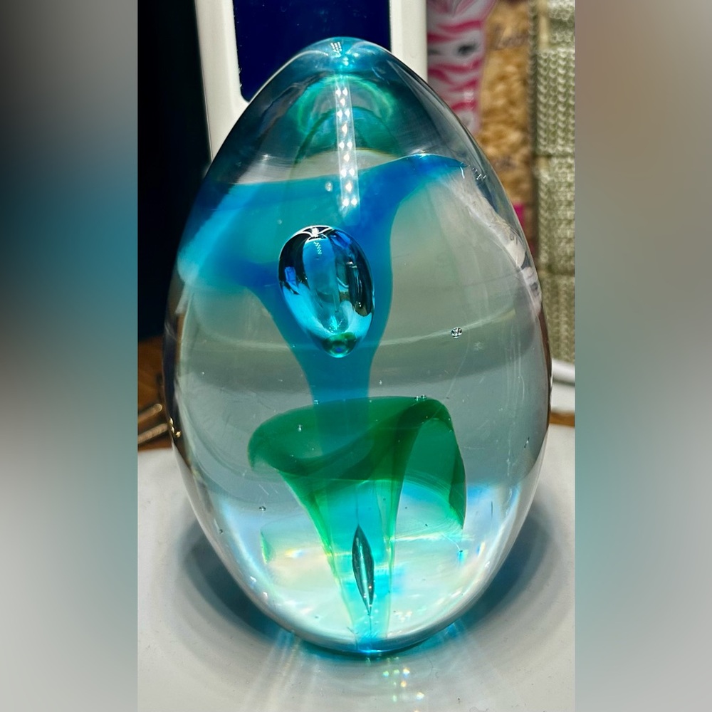 Vintage Glass Paperweight